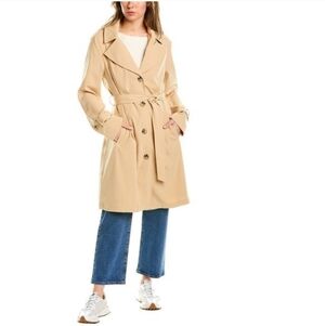 NVLT Trench Coat, Beige Camel, Size Small, NWT